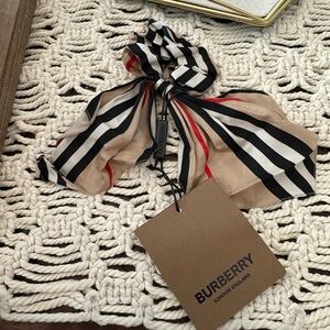 Burberry Scarf Scrunchie - One Size - New With Tags